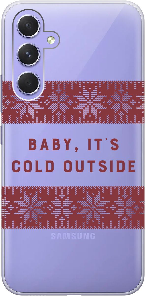 

Чехол на Samsung Galaxy A54 5G с 3D принтом "It's Cold" прозрачный, Прозрачный;красный, 158767
