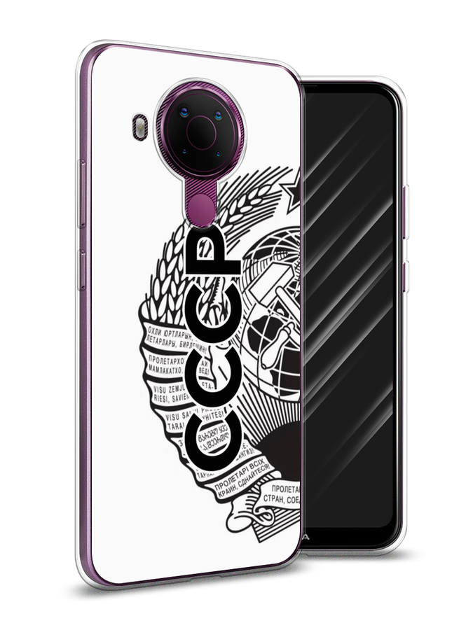 

Чехол Awog на Nokia 5.4 / Нокиа 5.4 "Герб СССР", Черный;серый;белый, 123650-10
