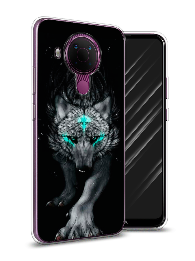 

Чехол Awog на Nokia 5.4 / Нокиа 5.4 "Волшебный волк", Черный;серый, 123650-2