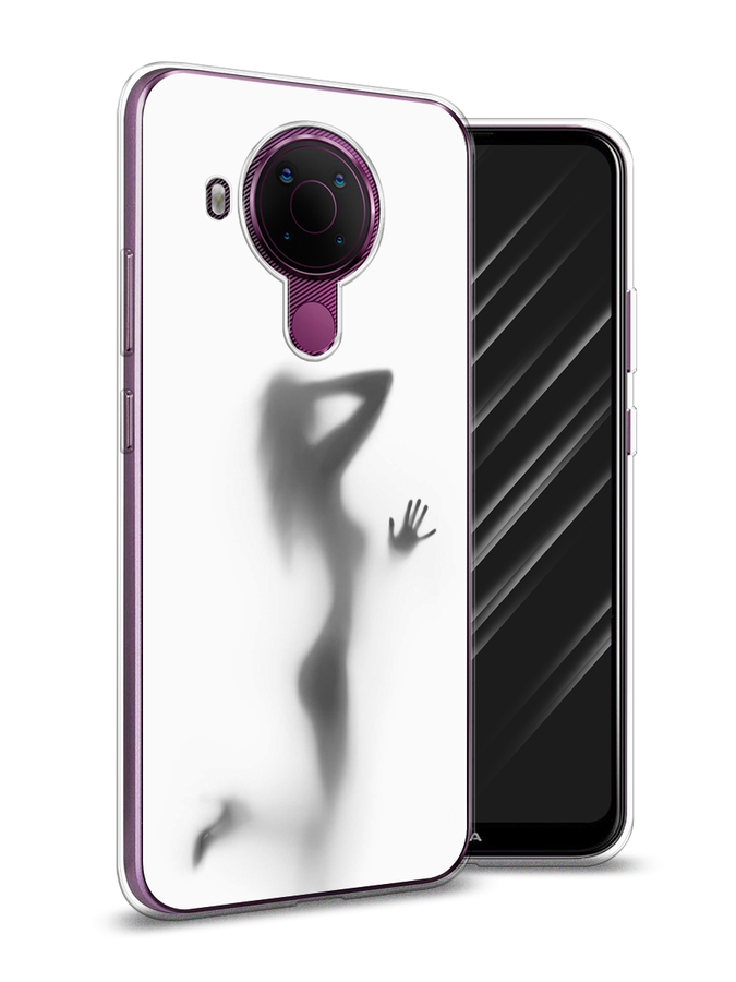 

Чехол Awog на Nokia 5.4 / Нокиа 5.4 "Стекло в душе", Белый;серый;черный, 123650-7