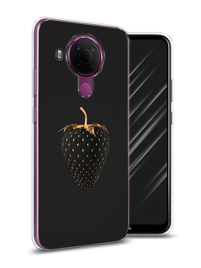 

Чехол Awog на Nokia 5.4 / Нокиа 5.4 "Черно-золотая клубника", Черный;золотистый, 123650-10
