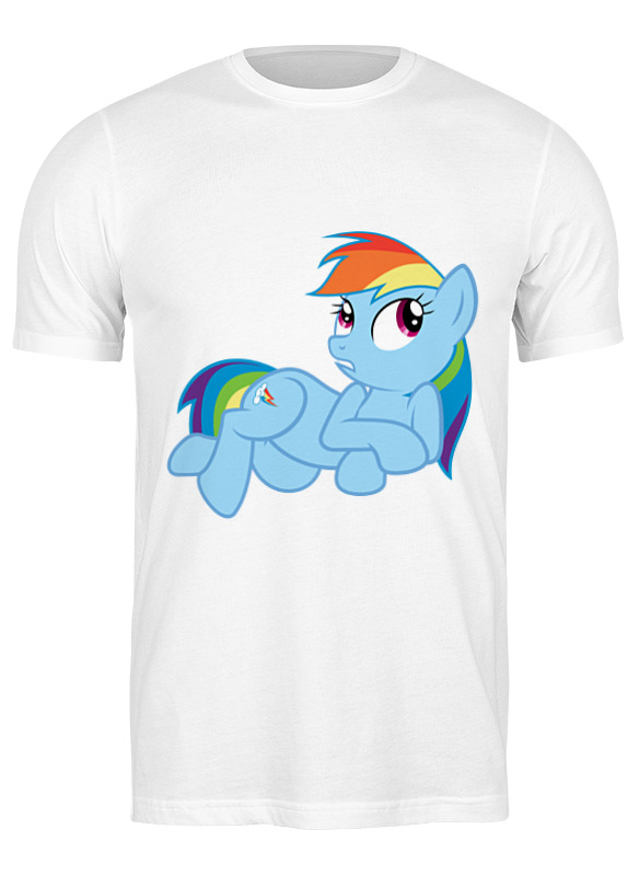 

Футболка мужская Printio Rainbow dash (my little pony) белая S, Белый, Rainbow dash (my little pony)