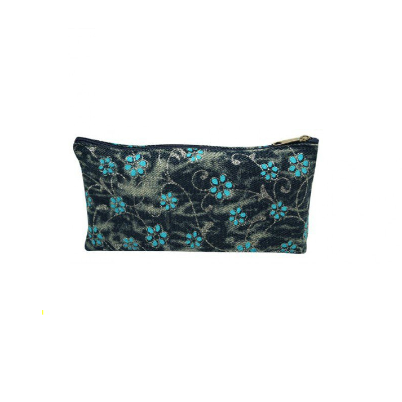 Пенал J.Otten мягкий 1 отделение 19х10см плоский джинс Деним