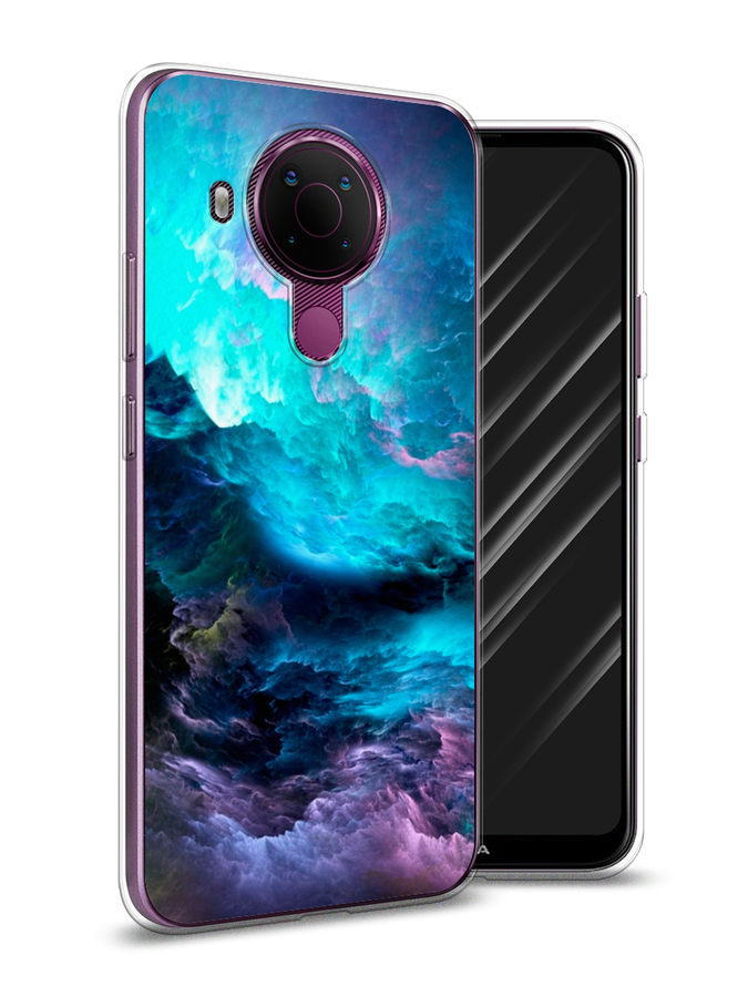 

Чехол Awog на Nokia 5.4 / Нокиа 5.4 "Бирюзовое небо", Фиолетовый;черный, 123650-4