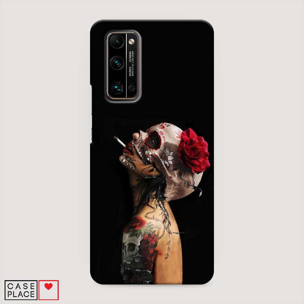 

Чехол Awog "Девушка с черепом" для Honor 30 Pro Plus, 612220-7