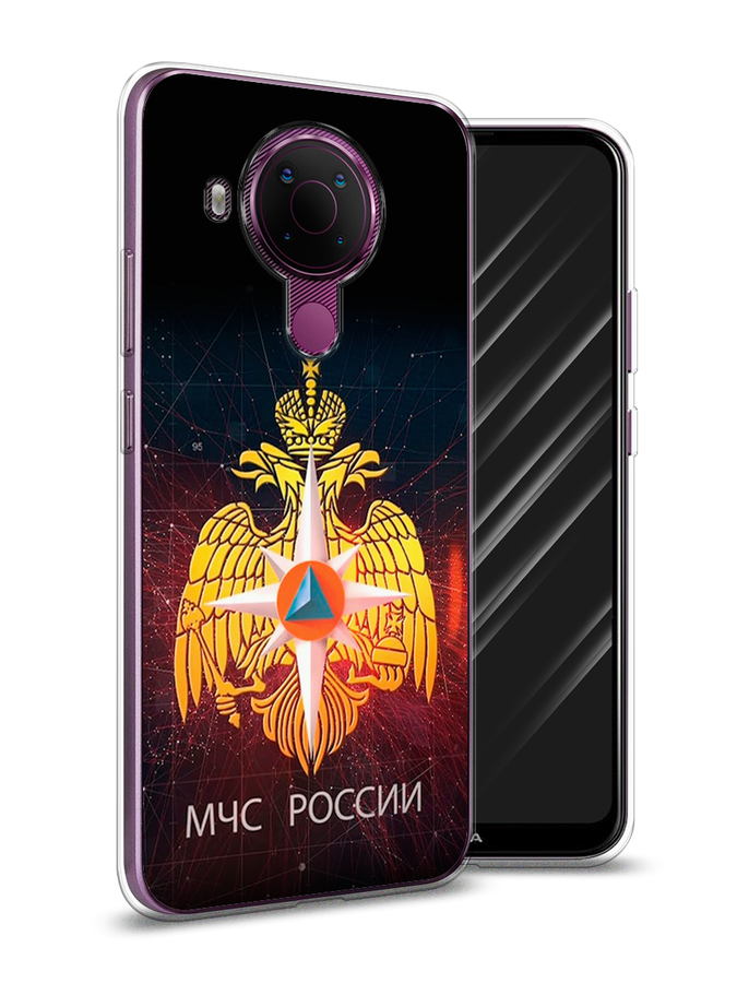 

Чехол Awog на Nokia 5.4 / Нокиа 5.4 "МЧС России", Черный;желтый;красный, 123650-5