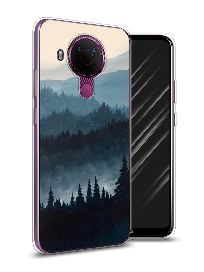 

Чехол Awog на Nokia 5.4 / Нокиа 5.4 "Туманные горы", Бежевый;серый;черный, 123650-4
