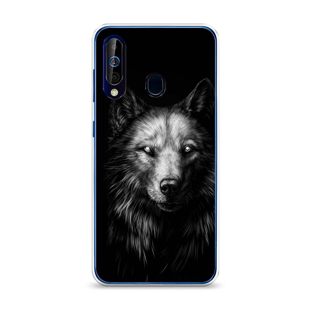 

Чехол Awog на Samsung Galaxy A60/M40 "Волк черно белый", Разноцветный, 28250-1