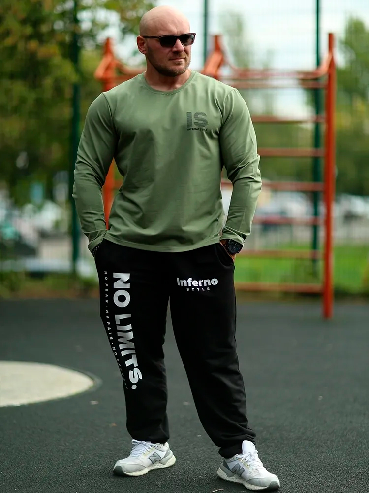 

Спортивные брюки мужские INFERNO style Б-003-001 черные 4XL, Черный, Б-003-001