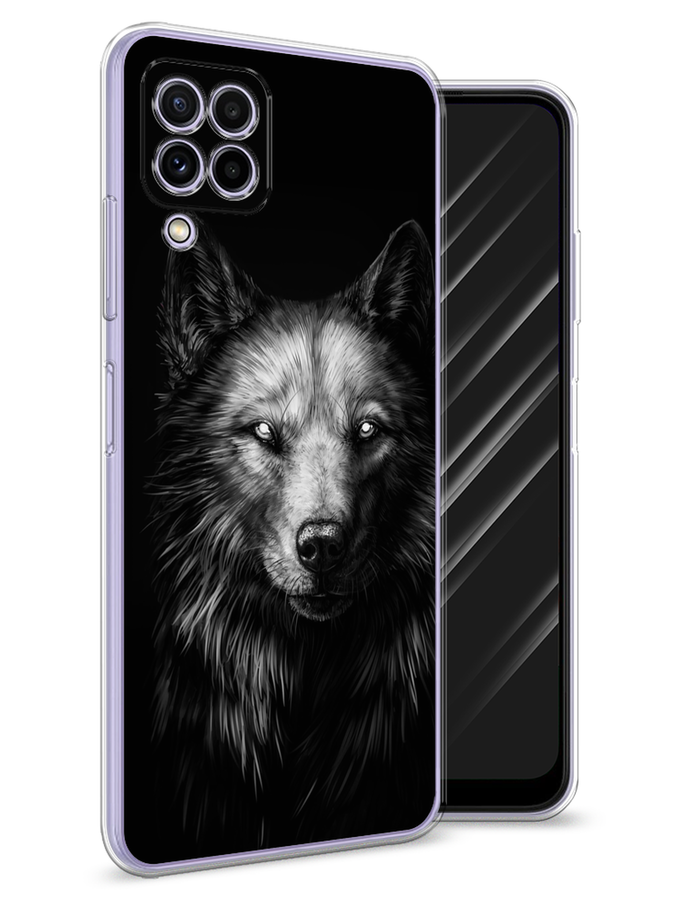 

Чехол Awog на Samsung Galaxy A22 / Самсунг A22 "Волк черно белый", Разноцветный, 2103150-1