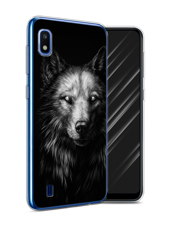 

Чехол Awog на Samsung Galaxy A10 "Волк черно белый", Разноцветный, 27950-1