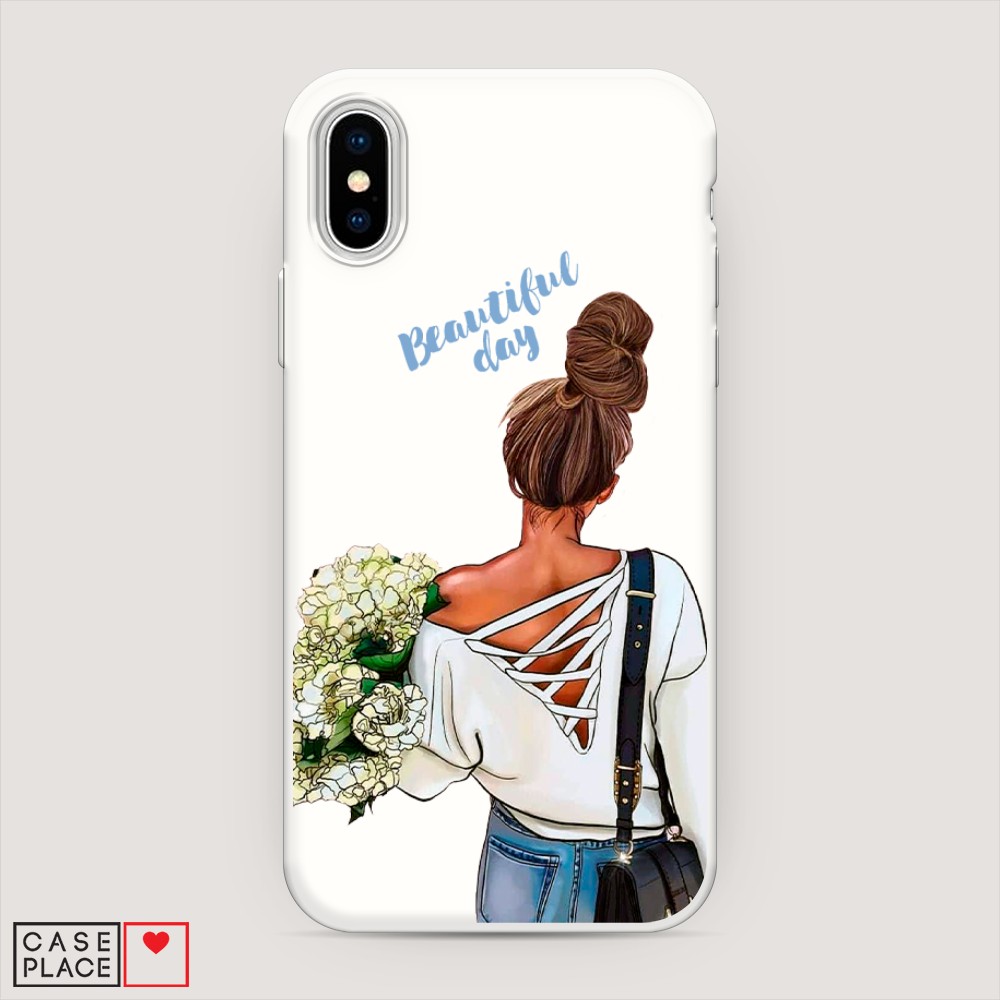 

Матовый силиконовый чехол "Beautiful day vector" на Apple iPhone X (10), 11057-1