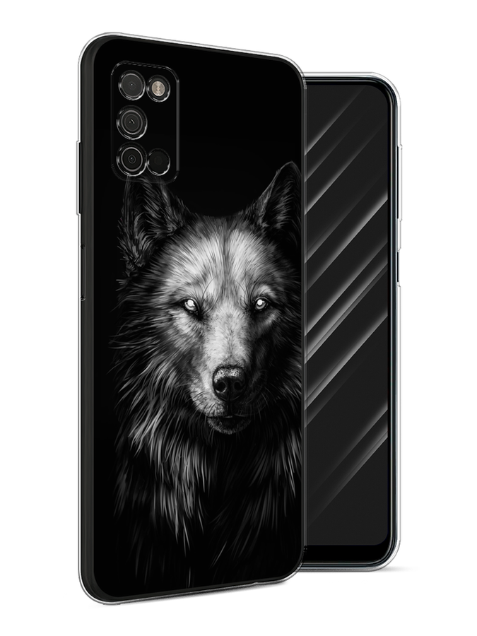 

Чехол Awog на Samsung Galaxy A03S / Самсунг A03S "Волк черно белый", Разноцветный, 2103250-1