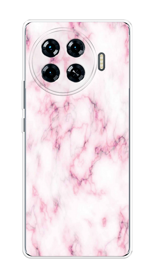 

Чехол на Tecno Spark 20 Pro Plus "Мрамор с розовым", Белый;розовый, 305050-1