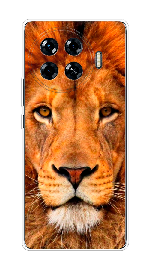 

Чехол на Tecno Spark 20 Pro Plus "Благородный лев", Оранжевый, 305050-1