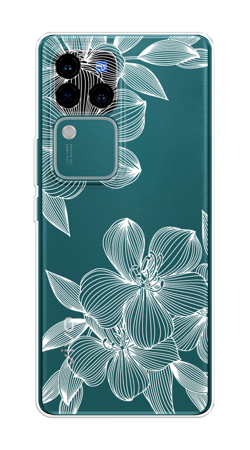 

Чехол на Vivo V30 Pro/S18 Pro "Крокус", Белый;прозрачный, 269950-1