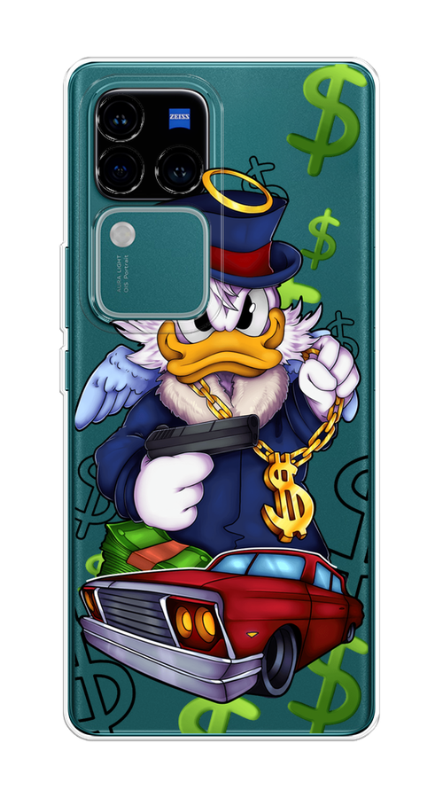 

Чехол на Vivo V30 Pro/S18 Pro "Scrooge McDuck with a Gold Chain", Красный;синий;белый, 269950-1