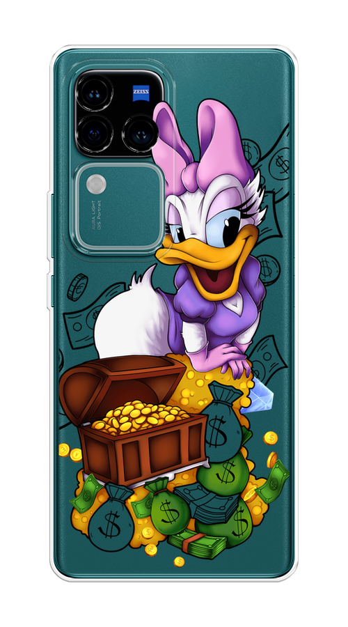 

Чехол на Vivo V30 Pro/S18 Pro "Rich Daisy Duck", Коричневый;белый;фиолетовый, 269950-1