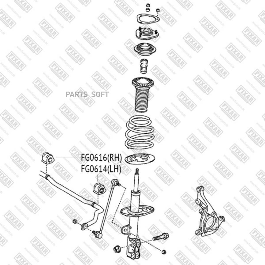 

Втулка Переднего Стабилизатора L Toyota Rav4 Iii 06-12 Fixar Fg0614 FIXAR арт. FG0614
