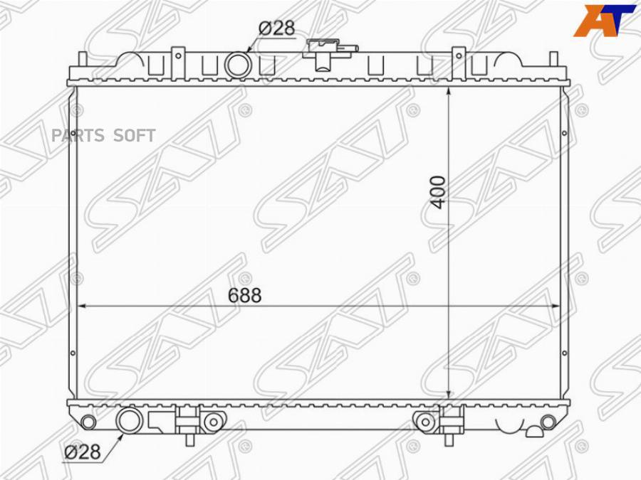 

Радиатор Nissan Avenir/Tino V10 Qg18em/Expert Qg18 98- Sat арт. SGNS0003W11