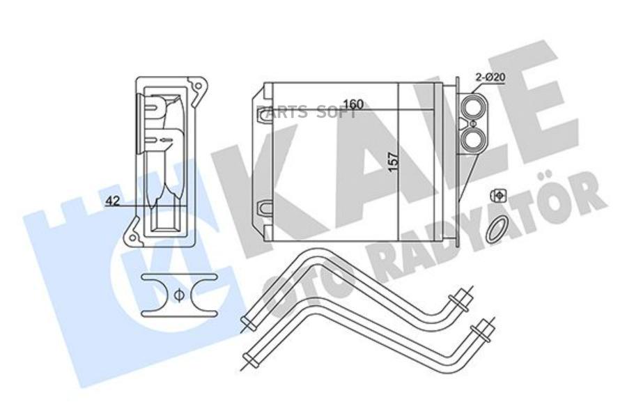 

Радиатор Mercedes Sprinter 3-t/Sprinter 35-t/Sprinter 5-t 06>16 KALE 352175