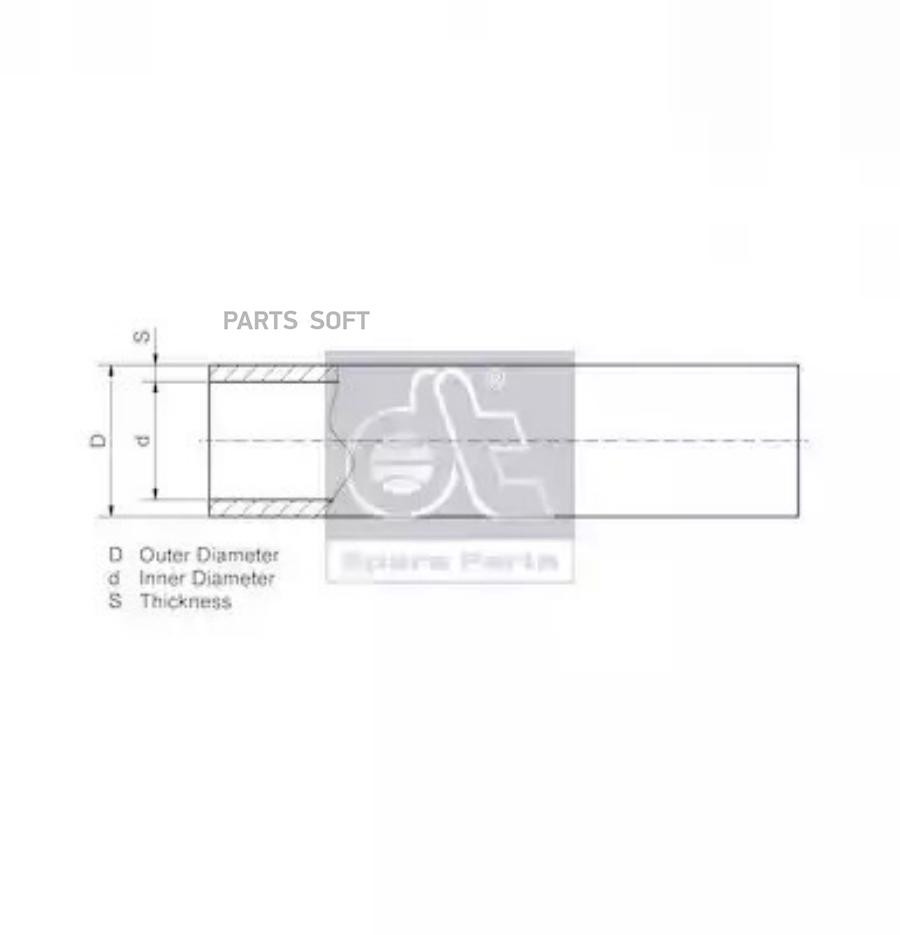 Тормозной Шланг 1Шт DT Spare Parts 986110