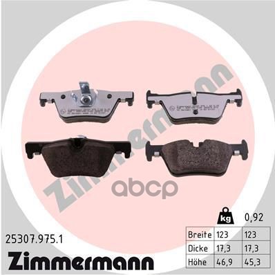 

Колодки Дисковые Задние Вмw F21/F30 1.6/1.8/2.0D 10> ZIMMERMANN 253079751 25307.975.1