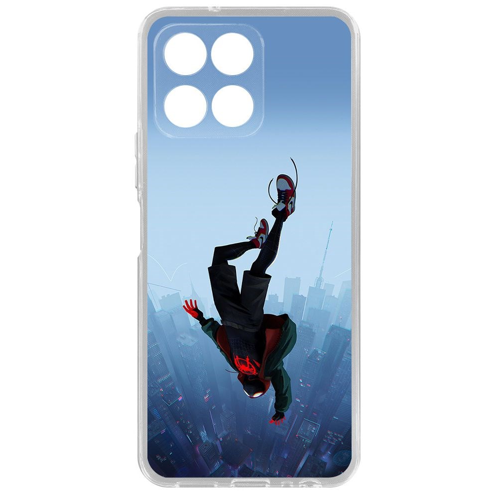 

Чехол-накладка Krutoff Clear Case Человек-Паук, Майлз Моралес для Honor X6, Прозрачный