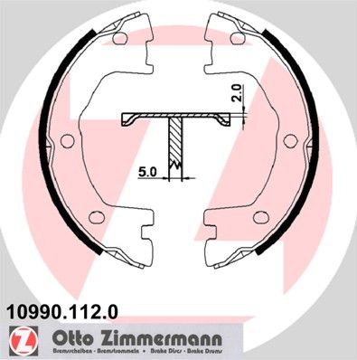 Тормозные колодки ZIMMERMANN барабанные 109901120