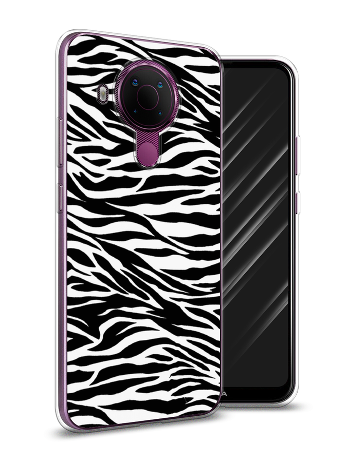

Чехол Awog на Nokia 5.4 / Нокиа 5.4 "Принт зебра", Белый;серый;черный, 123650-7