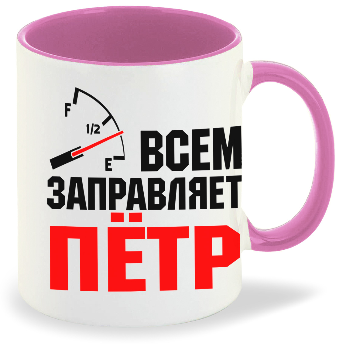 

Кружка CoolPodarok Кружка именная Всем заправляет Пётр, Кружка именная Всем заправляет Пётр