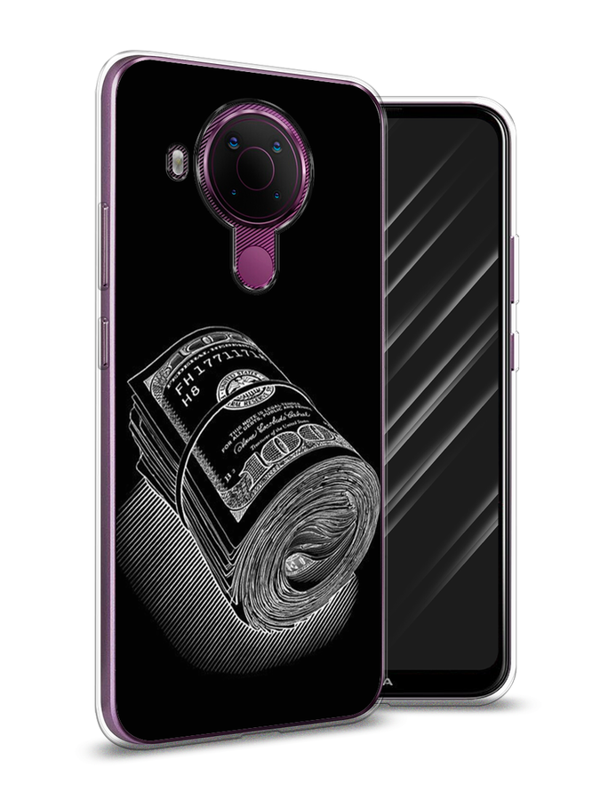 

Чехол Awog на Nokia 5.4 / Нокиа 5.4 "Кубышка денег", Черный;серебристый, 123650-5