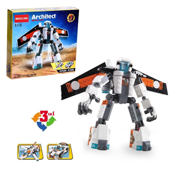 

Конструктор «Робот», 3 варианта сборки, 237 деталей