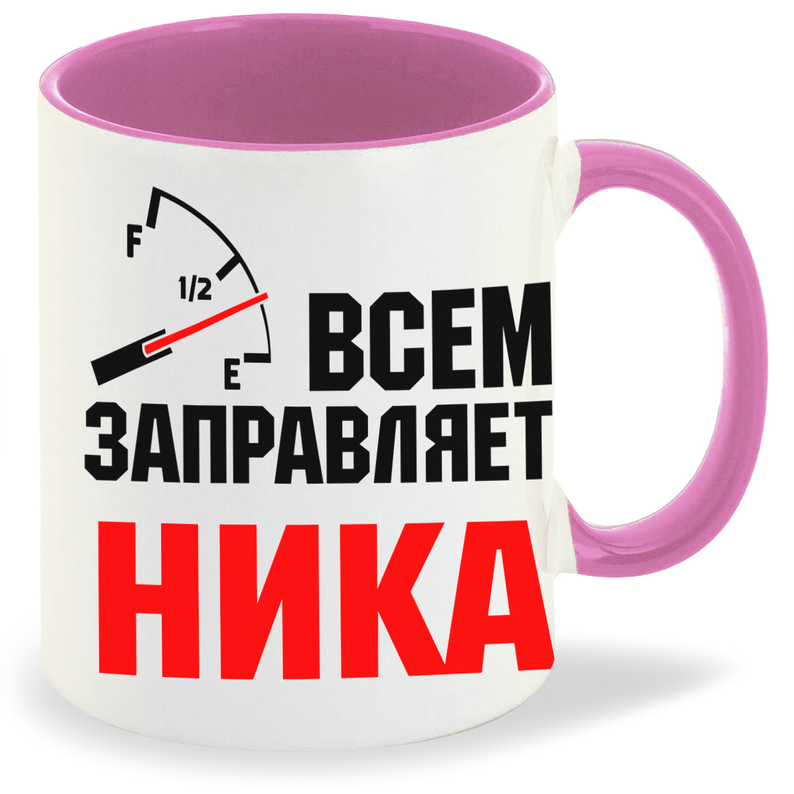 

Кружка CoolPodarok Кружка именная Всем заправляет Ника, Кружка именная Всем заправляет Ника