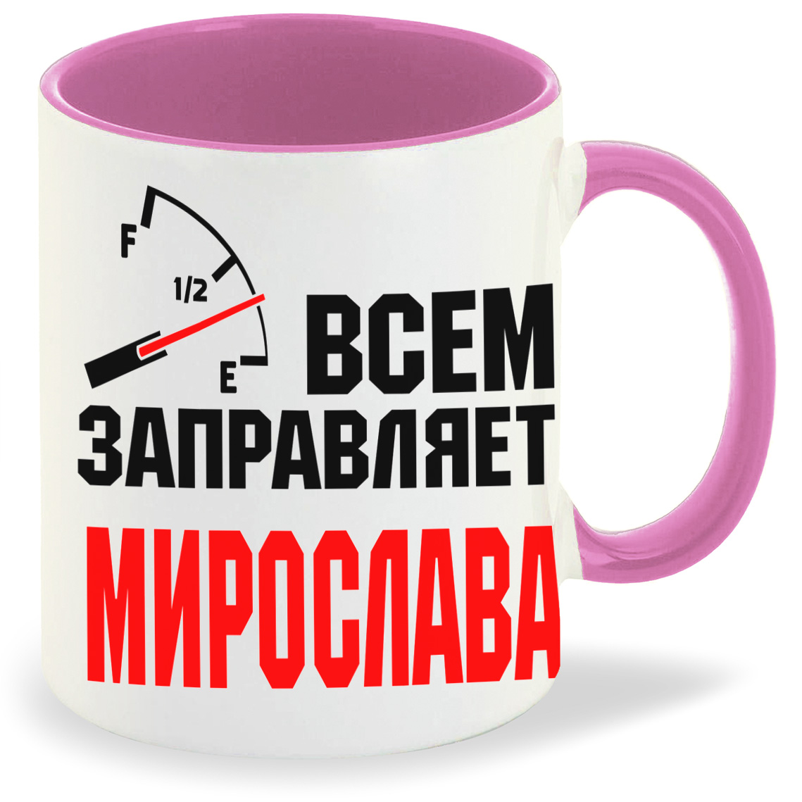 

Кружка CoolPodarok Кружка именная Всем заправляет Мирослава, Кружка именная Всем заправляет Мирослава