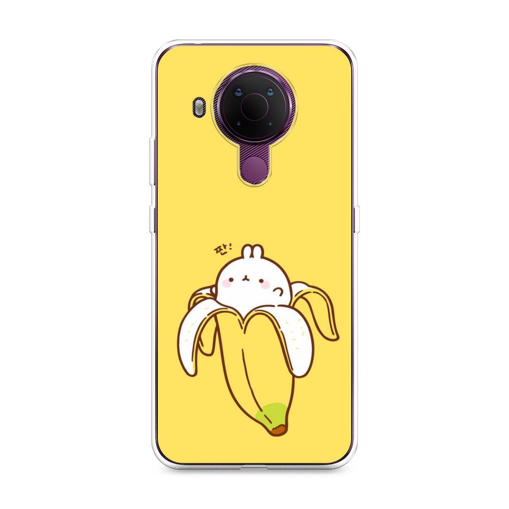 

Чехол Awog на Nokia 5.4 / Нокиа 5.4 "Зайчик-бананчик", Желтый;белый, 123650-2