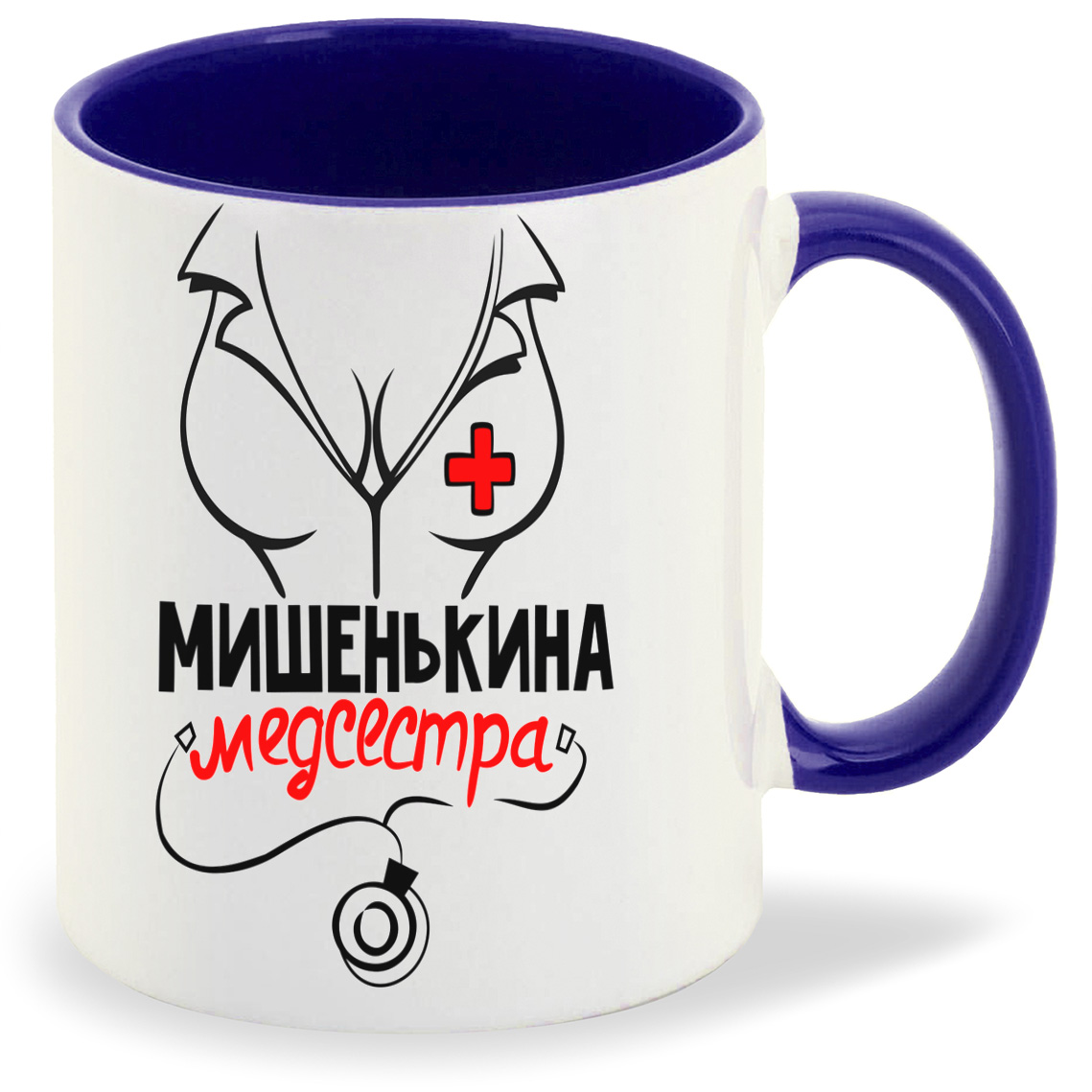 

Кружка CoolPodarok медсестра мишенькина, медсестра мишенькина