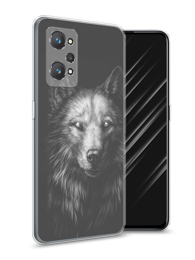 

Чехол Awog на Realme GT Neo 2 "Волк черно белый", Разноцветный, 257750-1