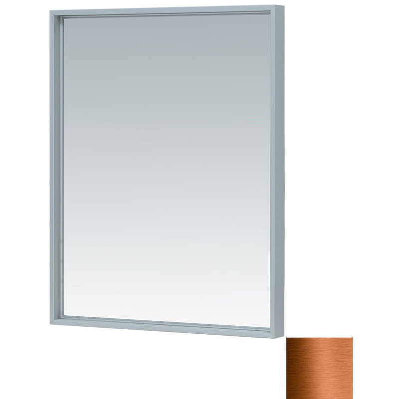 зеркальный шкаф de aqua алюминиум 90х76 5 с подсветкой медь 261767 Зеркало De Aqua Алюминиум 60 261707 LED медь