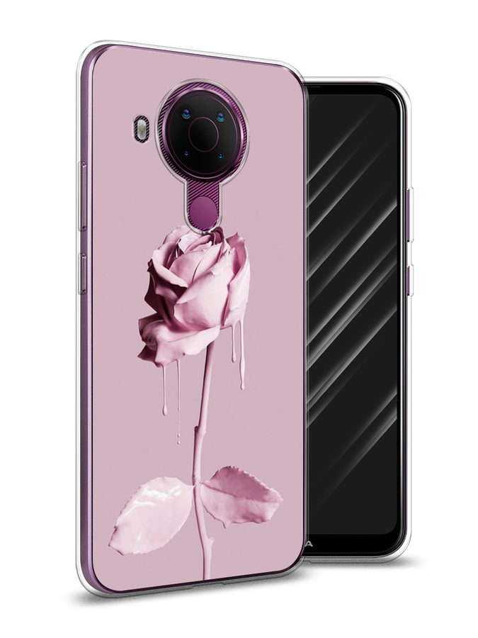 

Чехол Awog на Nokia 5.4 / Нокиа 5.4 "Роза в краске", Белый;розовый, 123650-8