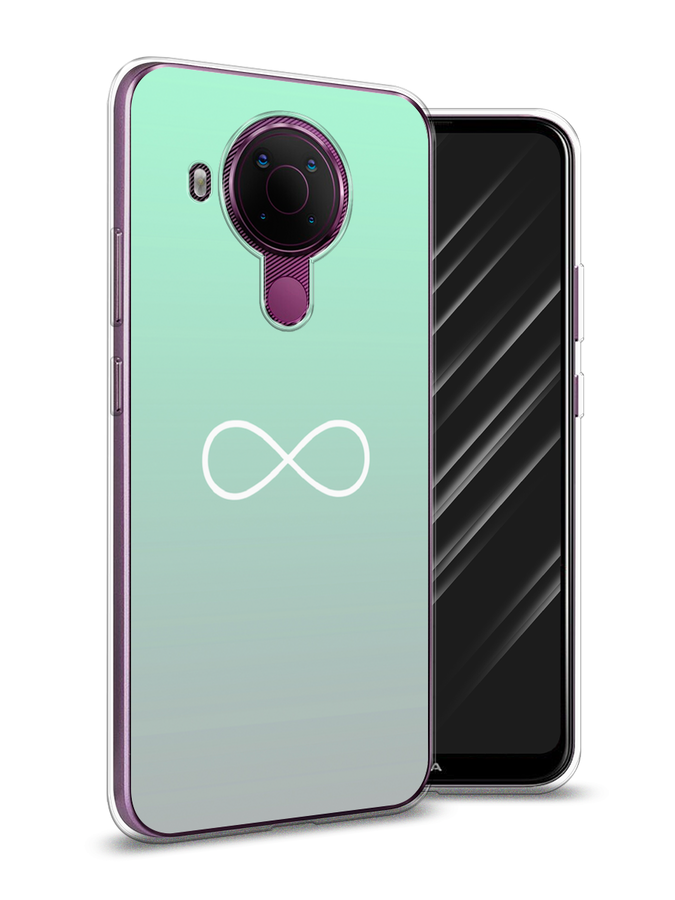 

Чехол Awog на Nokia 5.4 / Нокиа 5.4 "Бесконечность от Тиффани", Голубой, 123650-4