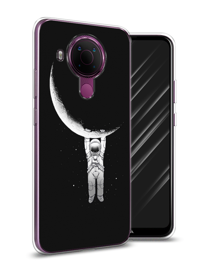 

Чехол Awog на Nokia 5.4 / Нокиа 5.4 "Космонавт", Белый;черный, 123650-4
