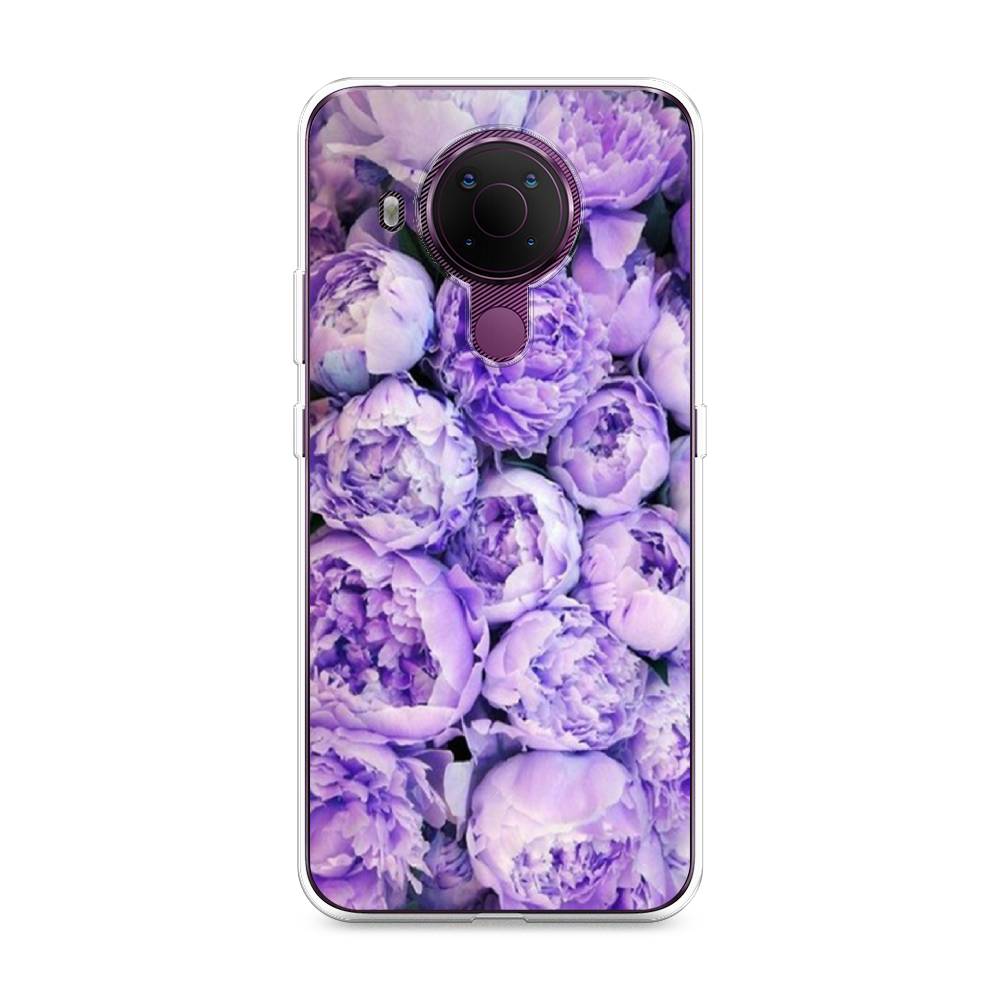 

Чехол Awog на Nokia 5.4 / Нокиа 5.4 "Пионы сиреневые", Фиолетовый;голубой, 123650-8