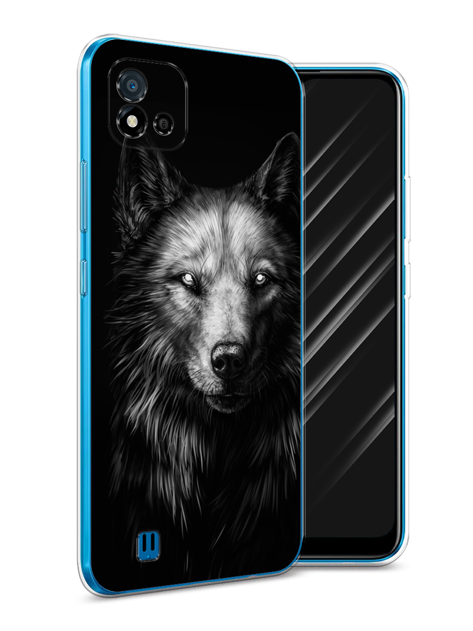 

Чехол Awog на Realme C11 (2021) "Волк черно белый", Разноцветный, 257550-1