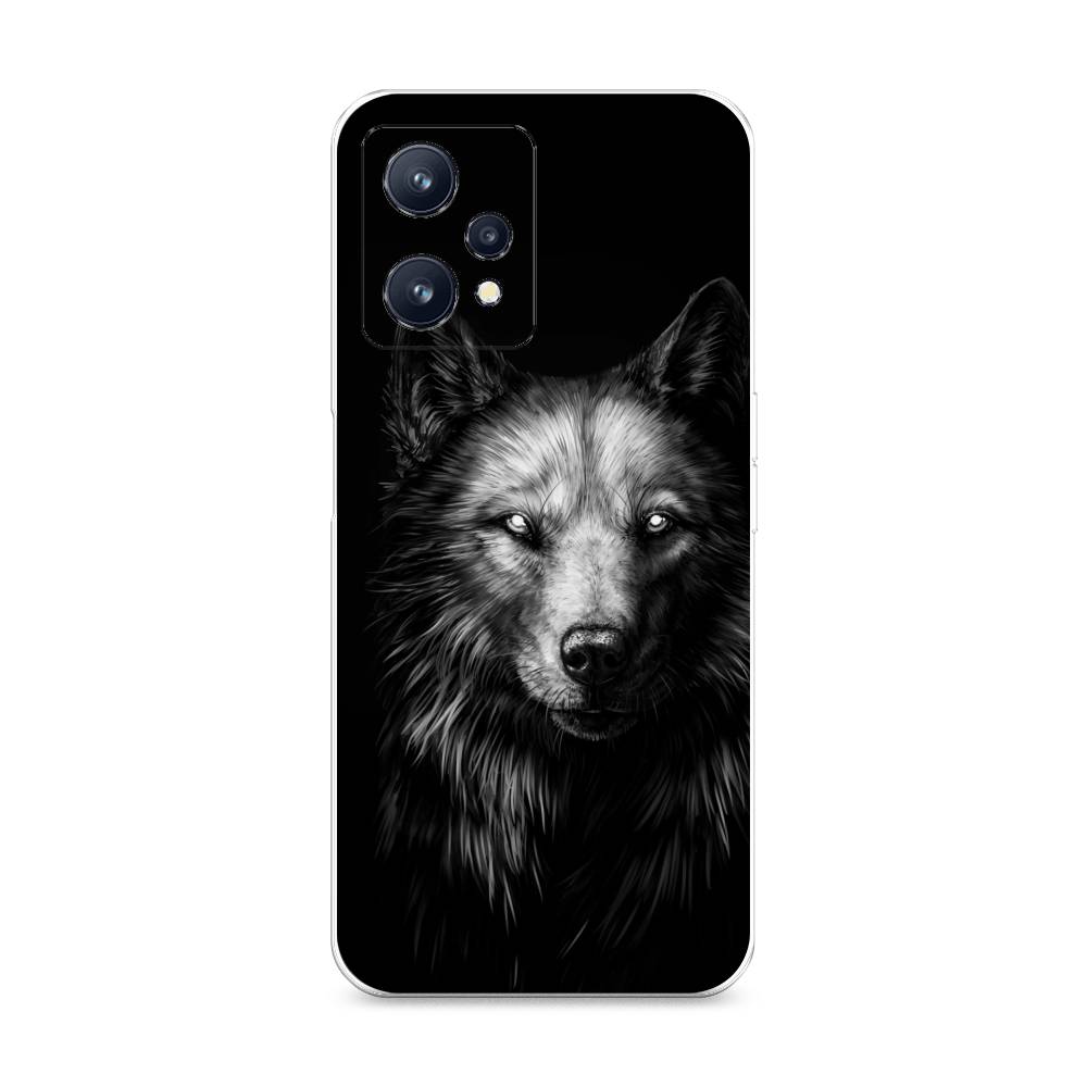 

Чехол Awog на Realme 9/9 Pro Plus "Волк черно белый", Разноцветный, 258750-1