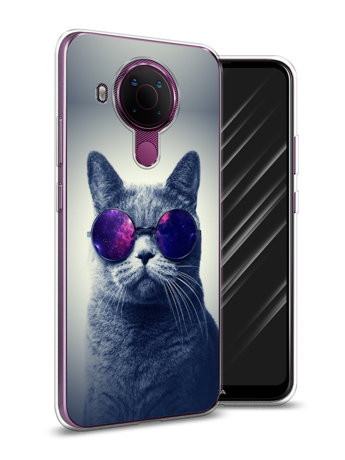 

Чехол Awog на Nokia 5.4 / Нокиа 5.4 "Космический кот", Красный, 123650-1