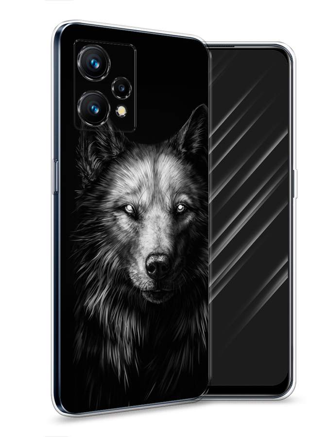 

Чехол Awog на Realme 9 "Волк черно белый", Разноцветный, 257250-1