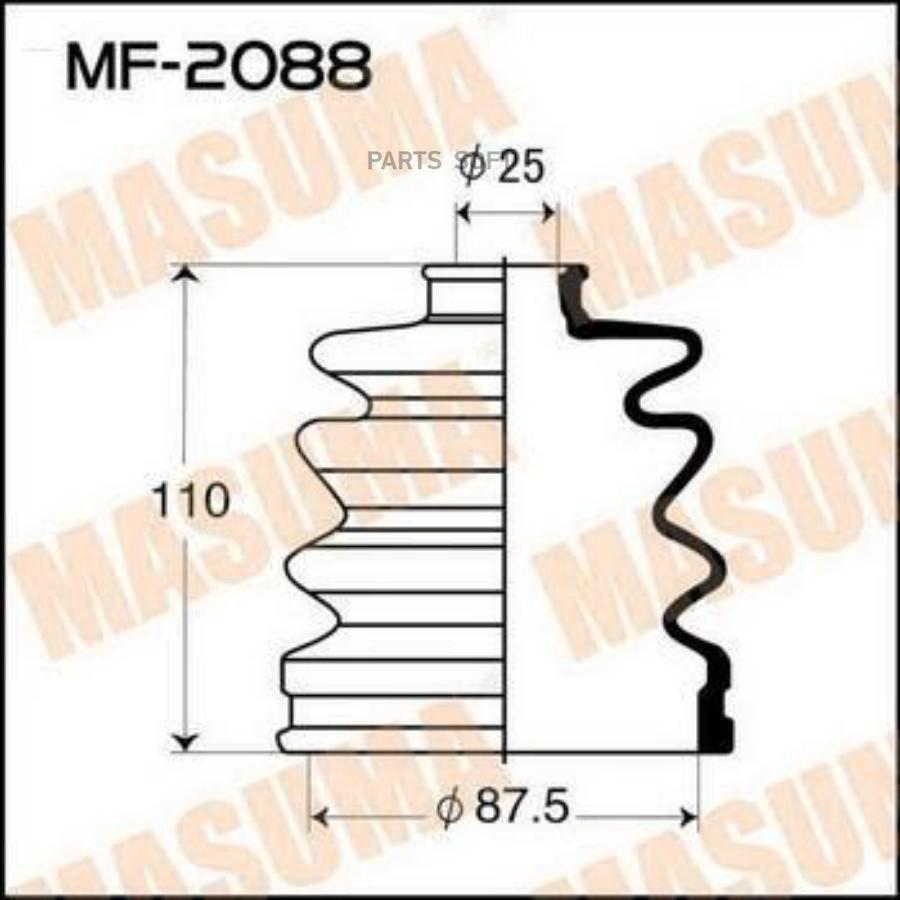 

MF-2088_пыльник ШРУСа наружного Mitsubishi Pajero 2.3TD 82-86/2.6 83-90