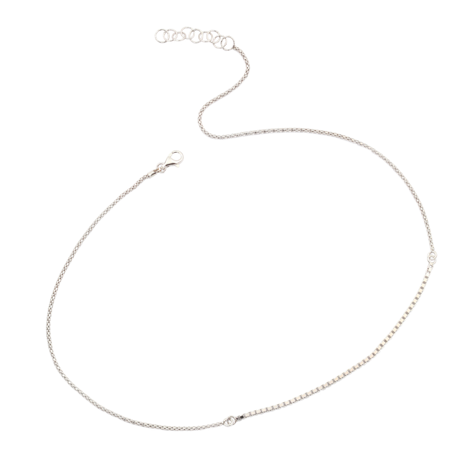 

Женское серебряное колье Uvilers, 925 проба, ожерелье цепь, размер 45,5, ZS97183