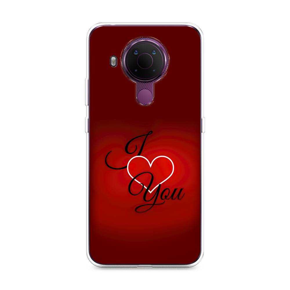 

Чехол Awog на Nokia 5.4 / Нокиа 5.4 "I love you 3", Красный;черный, 123650-6